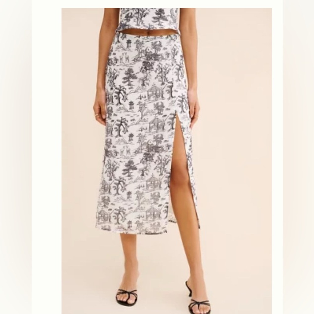 KOURT SILVIE MIDI SKIRT